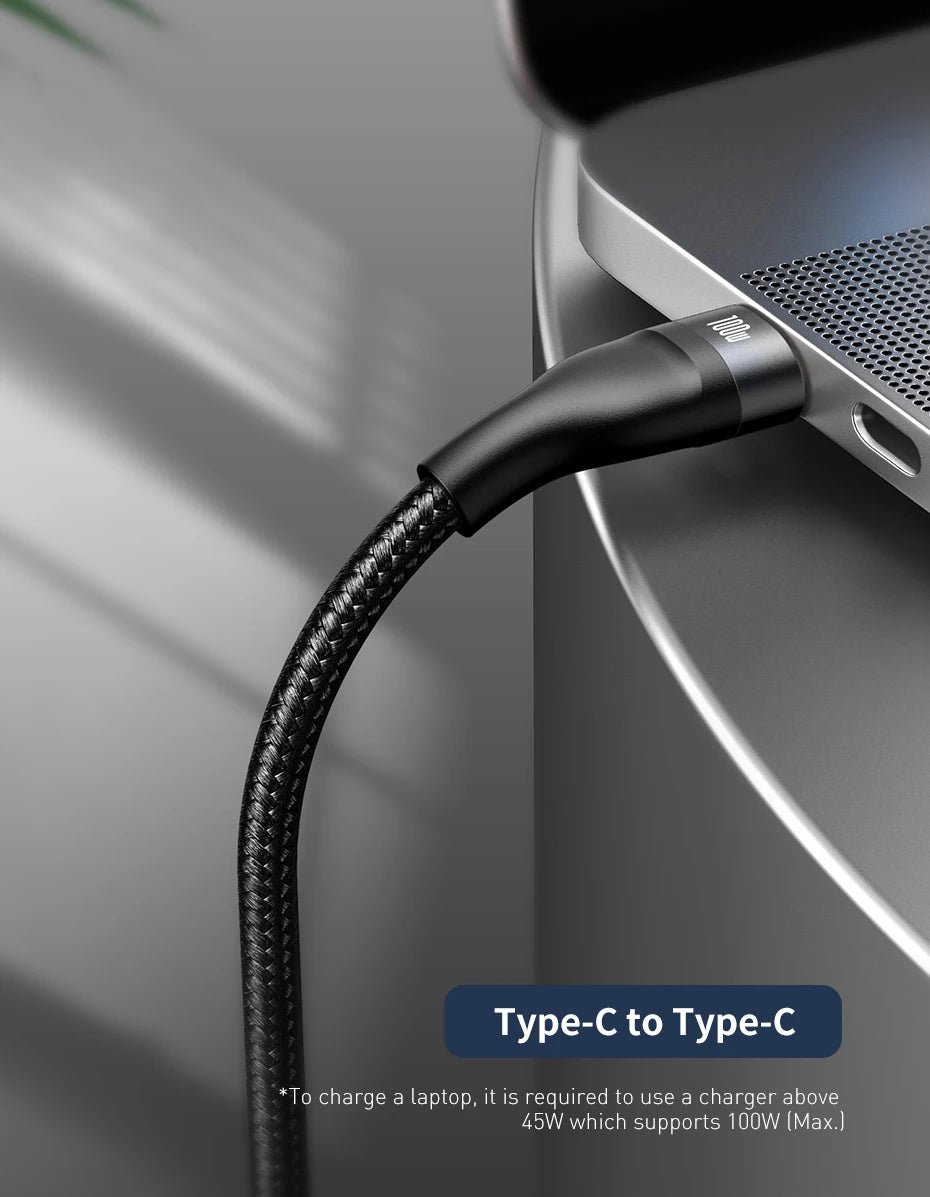 Baseus 3 in 1 USB Type C Cable for iPhone 15 14 13 12 Pro Charger Cable 100W Micro USB Type C Cable for Macbook Samsung Xiaomi