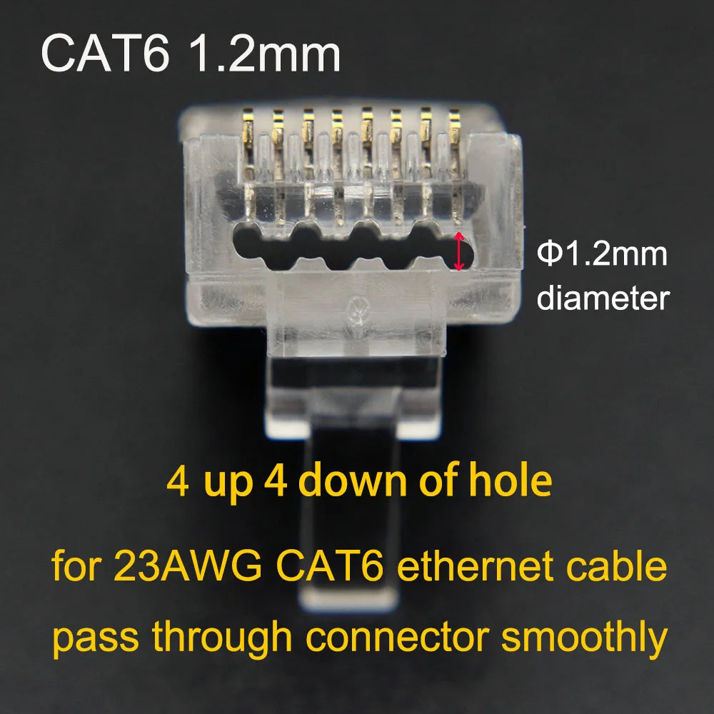 Xintylink RJ45 CAT6 Connector SFTP FTP STP Ethernet Cable Plug CAT5E CAT5 RG RJ 45 Network CAT 6 Metal Shielded Jack LAN 50U/6U