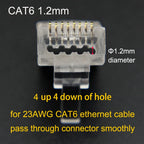 Xintylink RJ45 CAT6 Connector SFTP FTP STP Ethernet Cable Plug CAT5E CAT5 RG RJ 45 Network CAT 6 Metal Shielded Jack LAN 50U/6U