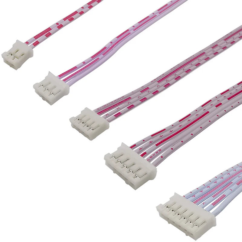 PH2.0 Female Connector Terminal Cable 10cm 20cm 30cm 2.0 JST Wire 2p 3p 4p 5p 6p 7p 8p 9p 10p 11p 12p Single/Double Head 26AWG