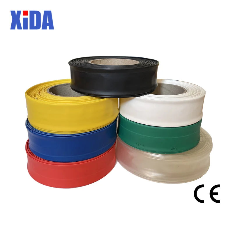 10 Meters/Lot 5mm 6mm 8mm 10mm Red Blue Green Yellow White Clear Black Heat Shrink Tube Heatshrink Tubing Sleeving Wrap Kits DIY