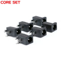 10Pcs DC-005 PCB Mount 5.5 x 2.1 mm Female DC Power Jack Plug Socket Connector Black 2.1 socket Round the needle