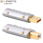 Viborg HI-END USB2.0 USB Plug Connector Type A B HiFi DIY DAC USB Cable 24K Gold Plated Bronze UA201 UB201