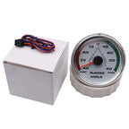 12V/24V STBD PORT Rudder Angle Meter 85mm Rudder Angle Indicator with 0-190 ohm Rudder Angle Sensor 7 Color Backlight Customized