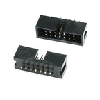 10PCS DC3 JTAG ISP Socket 2.54mm IDC Box Header Connector 6P/8P/10P/14P/16P/20P/30P/34P/40P Double Row Straight / Curved Needle