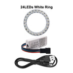 WS2812B 8/16/24/35/45LEDs Pixel Ring SP110E Controller USB Kit RGB Ring Individul AddressabIe WS2812 IC BuiIt-in Lights DC5V