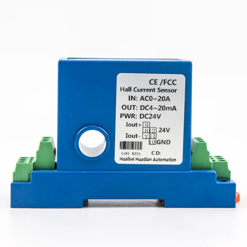 100A input split core ac current transmitter 4-20ma output small hall effect current transducer