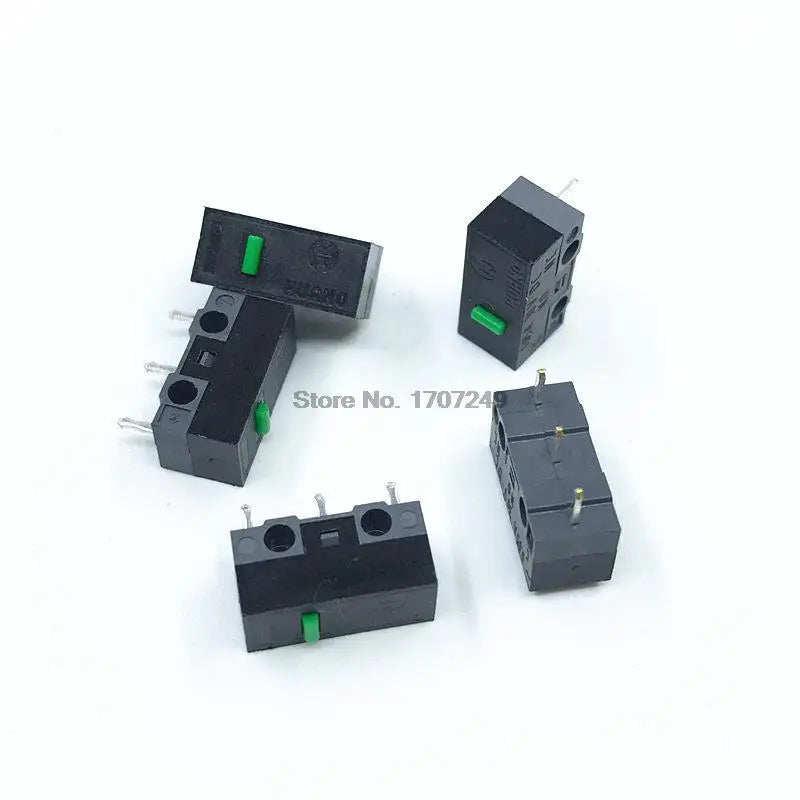 10Pcs HUANO Micro Switch Red Yellow Pink White Blue Green dot Blue Shell Pink Dot 80 million Mouse maintenance button switches