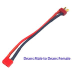 XT30 XT60 XT90 XT90S EC2 EC3 EC5 Tamiya MPX Deans JST Male to Female Extension Cable Wire 14awg 10/15cm for RC Battery Charger