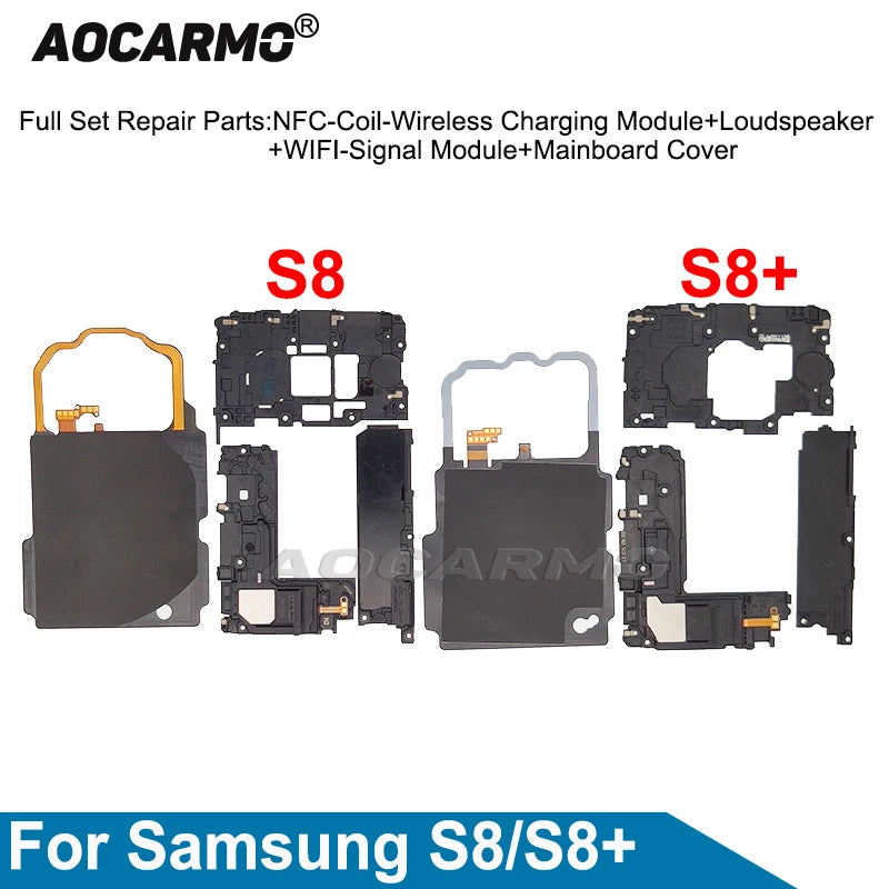 1Set Wireless Charging Coil NFC Module Loudspeaker Signal Antenna Flex For Samsung Galaxy S8 Plus S8+ Replacement Part