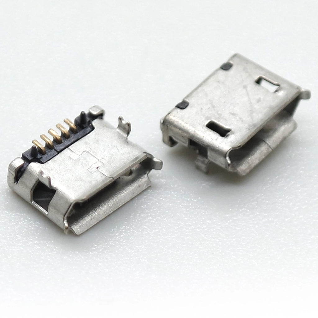 10pcs Micro USB 5P Type B Female Jack Socket SMD Surface Mount 5 Pin PCB Charging Data Connector for Android Phone Power Bank