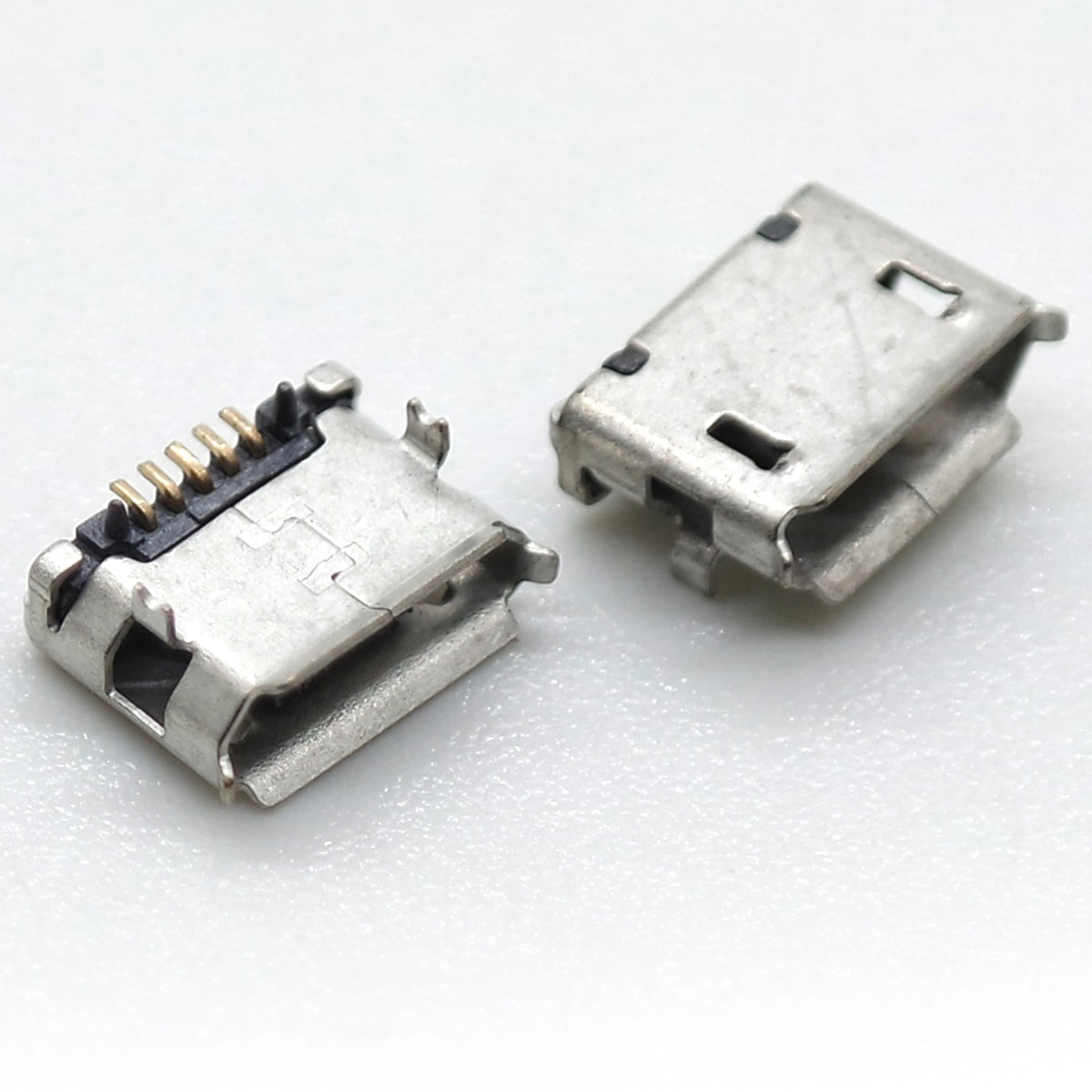 10pcs Micro USB 5P Type B Female Jack Socket SMD Surface Mount 5 Pin PCB Charging Data Connector for Android Phone Power Bank