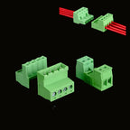1/5/10Sets KF2EDGKR 5.08 2/3/4/5/6/7/8/9/10P Male+Female Socket Terminal Block Connector 5.08MM Pitch Aerial Butt Welding Type