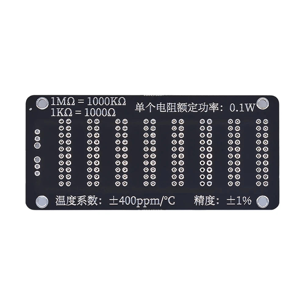 7 Seven Decade 1R - 9999999R Programmable Adjustable SMD Resistor Slide Resistor Board Step Accuracy 1R 1% 1/2 Watt Module 200V