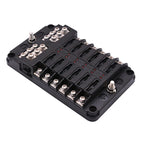Universal 12 Ways 6 Ways Blade Fuse Block 12V 32V Car Fuse Holder Box Marine Auto Fuse Connector Switch With LED Indicator Light