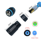 YXY IP68 RJ45 Outdoor CAT6 STP Waterproof Connector Nylon PA66 Rubber Ring Material