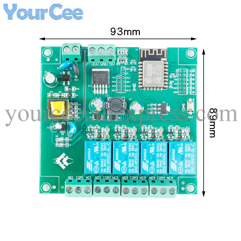 ESP8266 1/2/4/8/16 Channel Way Wireless Relay Module AC/DC ESP ESP-12F WIFI Development Board