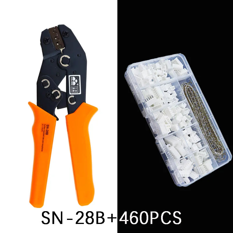 SN-28B Crimping pliers tool set-1550pcs 2.54mm Dupont connectors and crimp pins，460pcs,760pcs 2.54 mm JST-XH JST connector kit