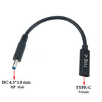 Cltgxdd USB 3.1 Type C Female to 4.0*1.35 5.5*2.5 4.5*3.0 4.0*1.7mm Male DC Plug Jack PD Power Charger Adapter Connector Cable
