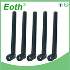 Eoth Wholesale Pure Copper 2.4GHz Antenna WIFI 3dBi SMA Male 2.4 GHz Antenna Wi-Fi Antenne Black for Wireless Wi-Fi Router
