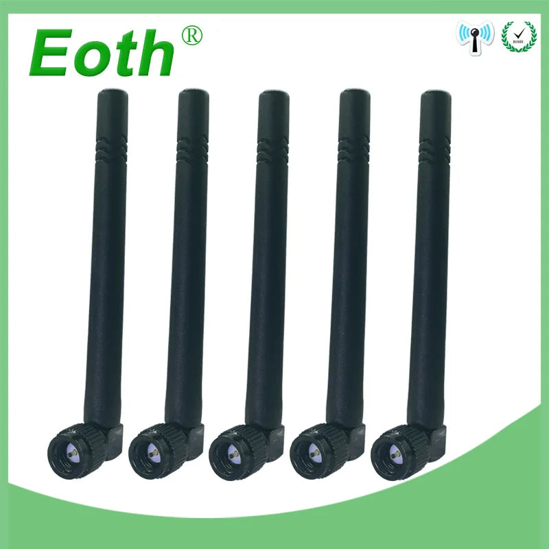 Eoth Wholesale Pure Copper 2.4GHz Antenna WIFI 3dBi SMA Male 2.4 GHz Antenna Wi-Fi Antenne Black for Wireless Wi-Fi Router
