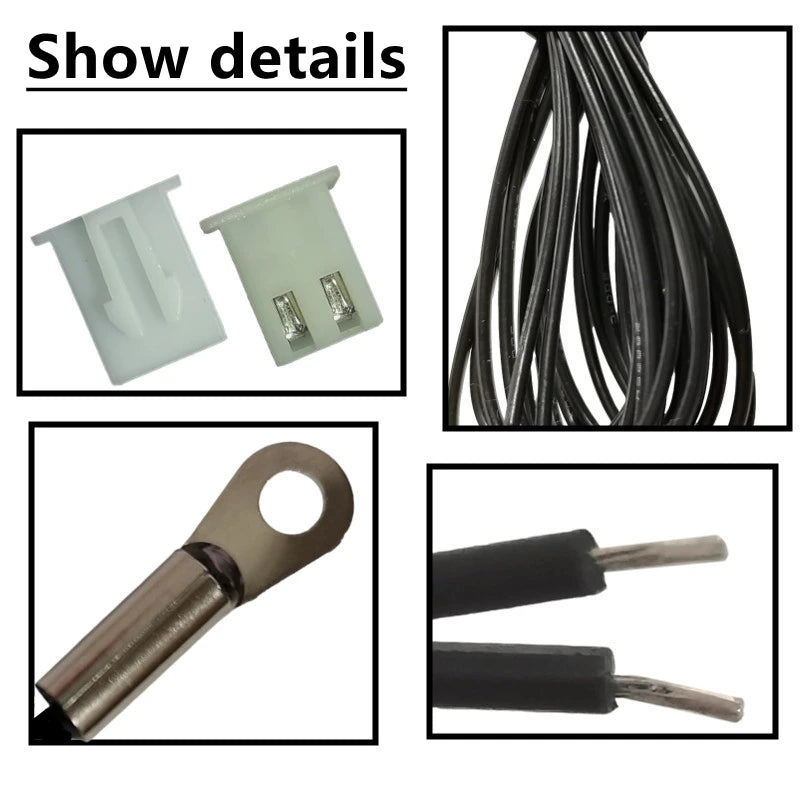 M4 Surface Fixed Temperature Probe NTC -5K 10K 15K 20K 50K 100K Thermistor Negative Temperature Coefficient Probe 13/15/20CM