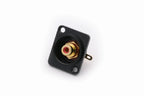 2pcs  Female RCA Panel Mount Chassis Socket Connector, Excellent quality, Black Female Socket, Red&Black Colors Available