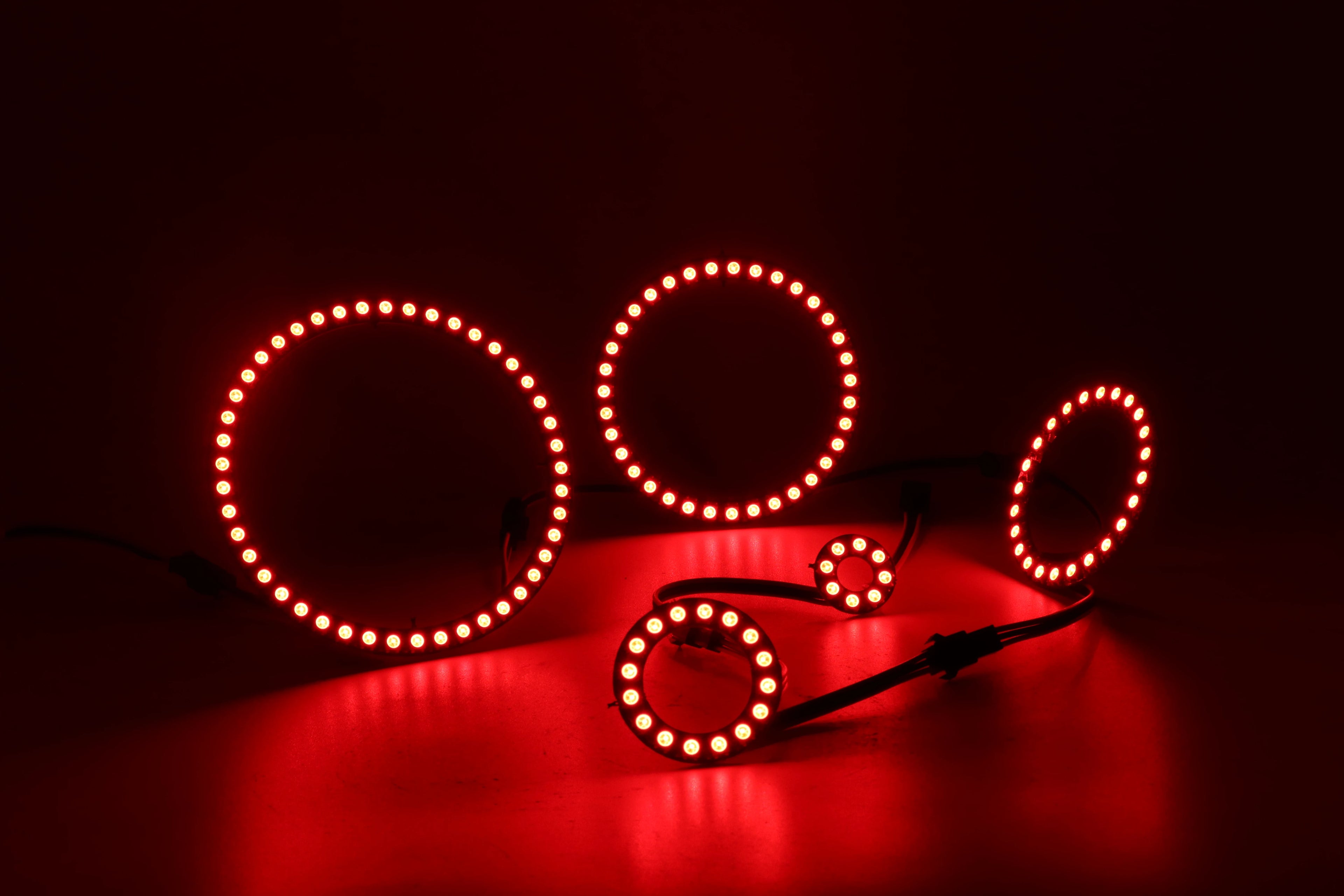 WS2812b Led Ring Addressable 8/16/24/35/45Leds 5050 RGB Led Diode Ring Color IC Built-in LED