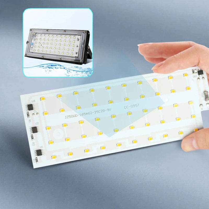 50W LED Chip AC 220V LED Floodlight SMD 2835 LED Lamp Beads Spotlight For Flood Light Street Lamp Outdoor Lighting Chip Diode
