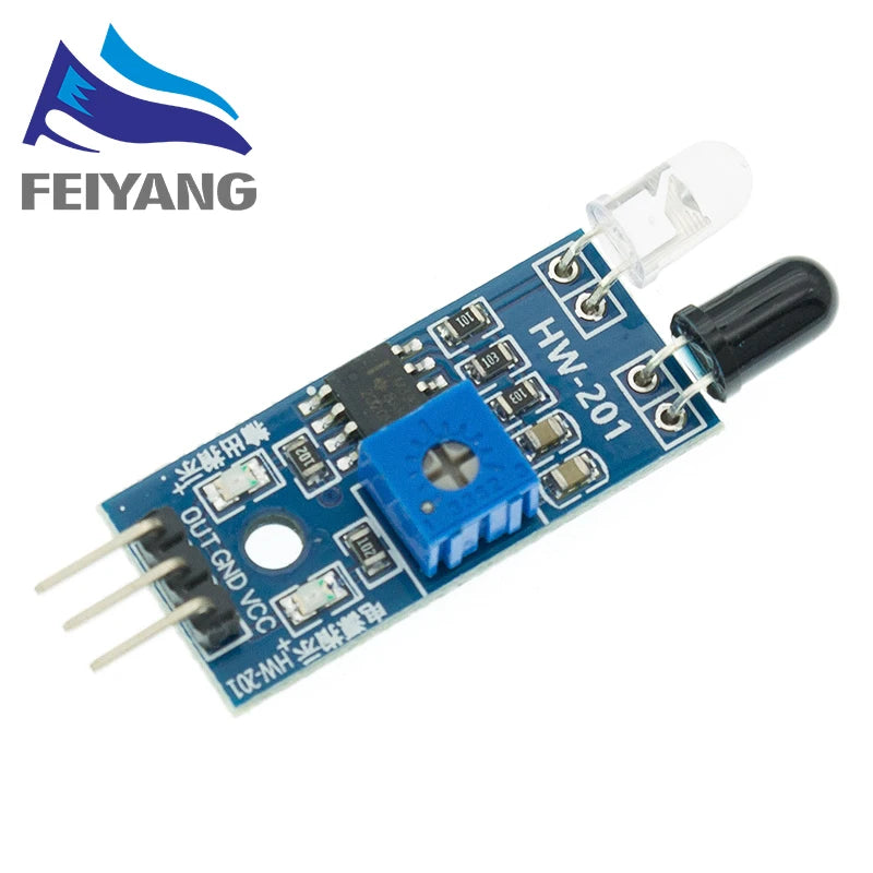 100PCS IR Infrared Obstacle Avoidance Sensor Module Smart Car Robot 3-wire Reflective Photoelectric