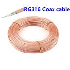 5PCS SMA Male to SMA Male Plug Jack RF Connector Pigtail Extension Cable RG316 Coax Jumper Cable 10cm 15cm 20cm 30cm 50cm 1FT