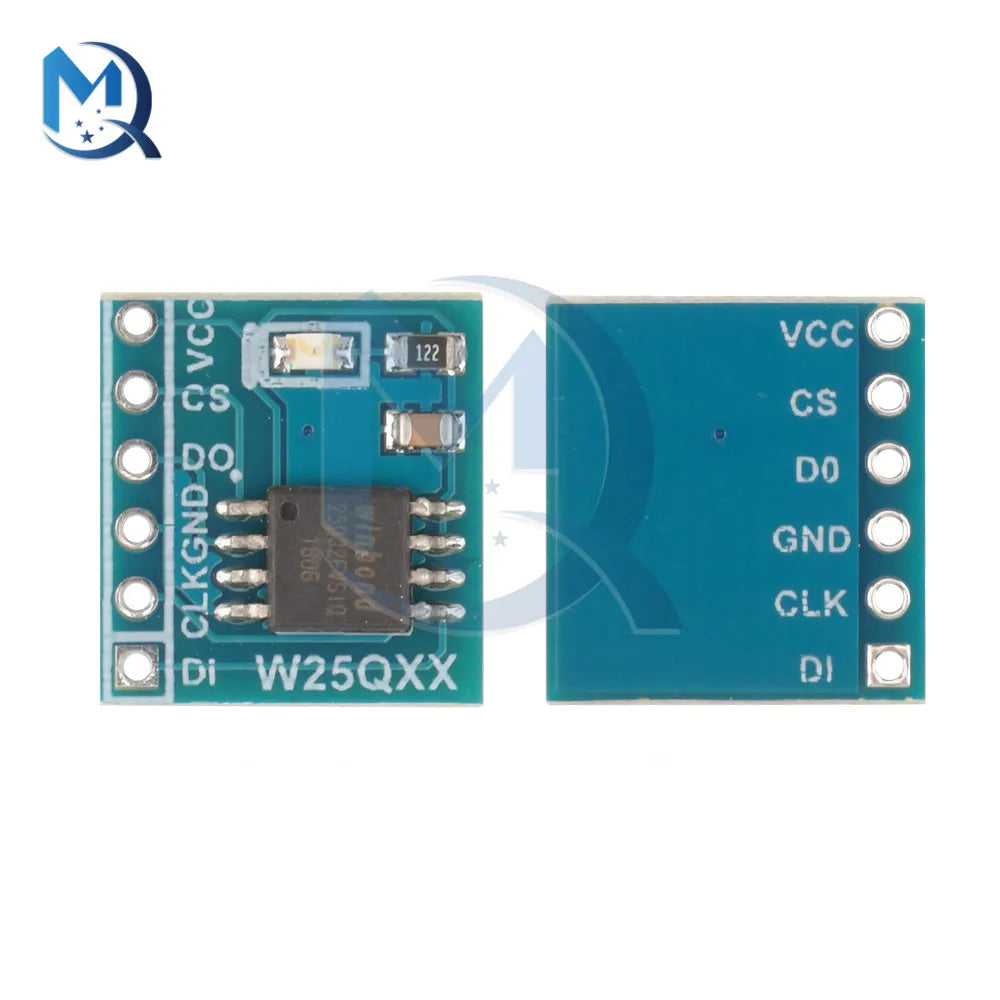 W25Q32 W25Q64 W25Q128 FLASH Flash Memory Module 4M-16MByte Large Capacity SPI interface BV FV STM32 Code Memory Board