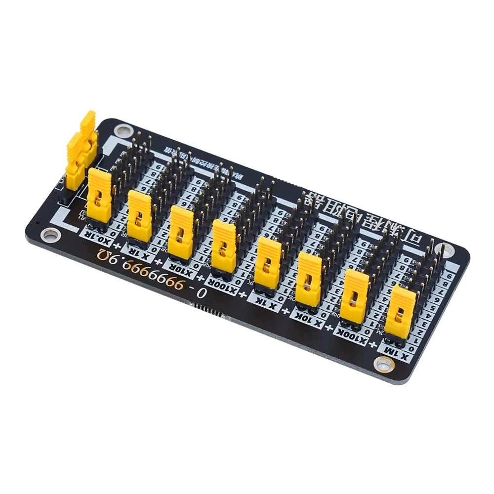 7 Seven Decade 1R - 9999999R Programmable Adjustable SMD Resistor Slide Resistor Board Step Accuracy 1R 1% 1/2 Watt Module 200V