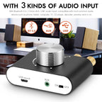 Nobsound Mini Bluetooth 5.0 TPA3116 Digital Amplifier Hifi Stereo Audio Receiver Power Amp 50W+50W Car Sound Amplifiers