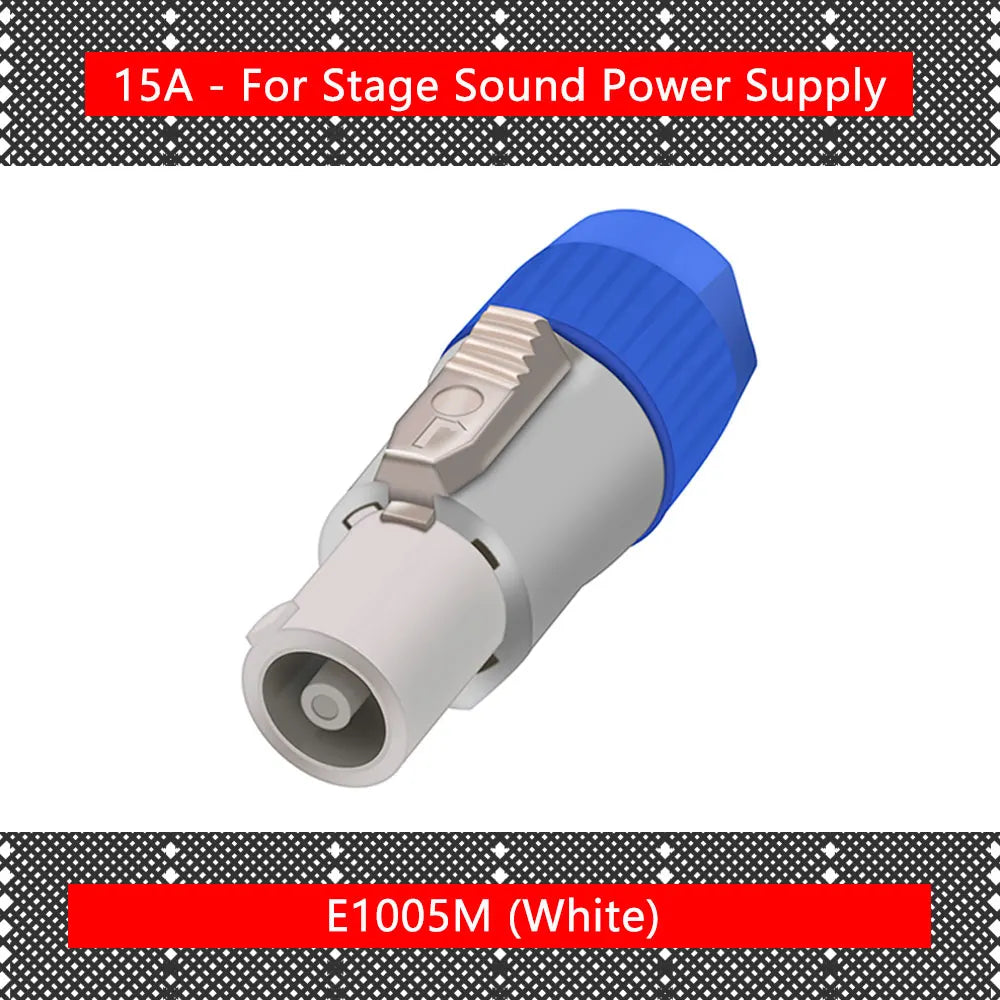 20PCS SpeakON Male Plug PowerCON Type A NAC3FCA+NAC3MPA-1 Chassis Plug Panel adapter 3Pin Powercon Speaker Connector