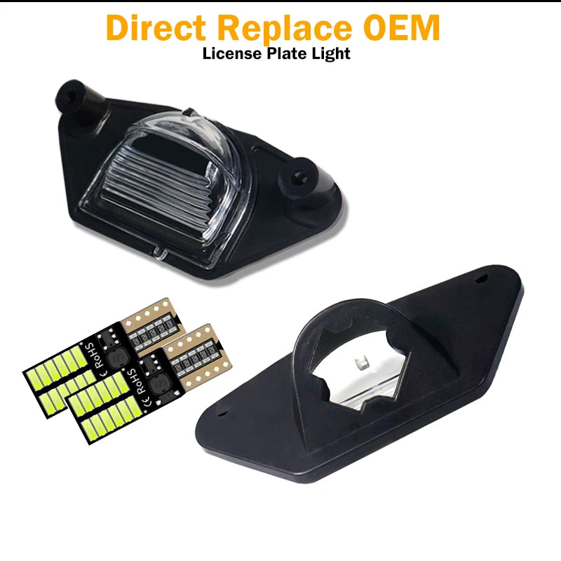 iJDM For Chevy Corvette C4 C5 C6 Impala Monte Carlo Lumina SSR S10 Beretta For Pontiac Aztek Fiero Firebird License Plate Light