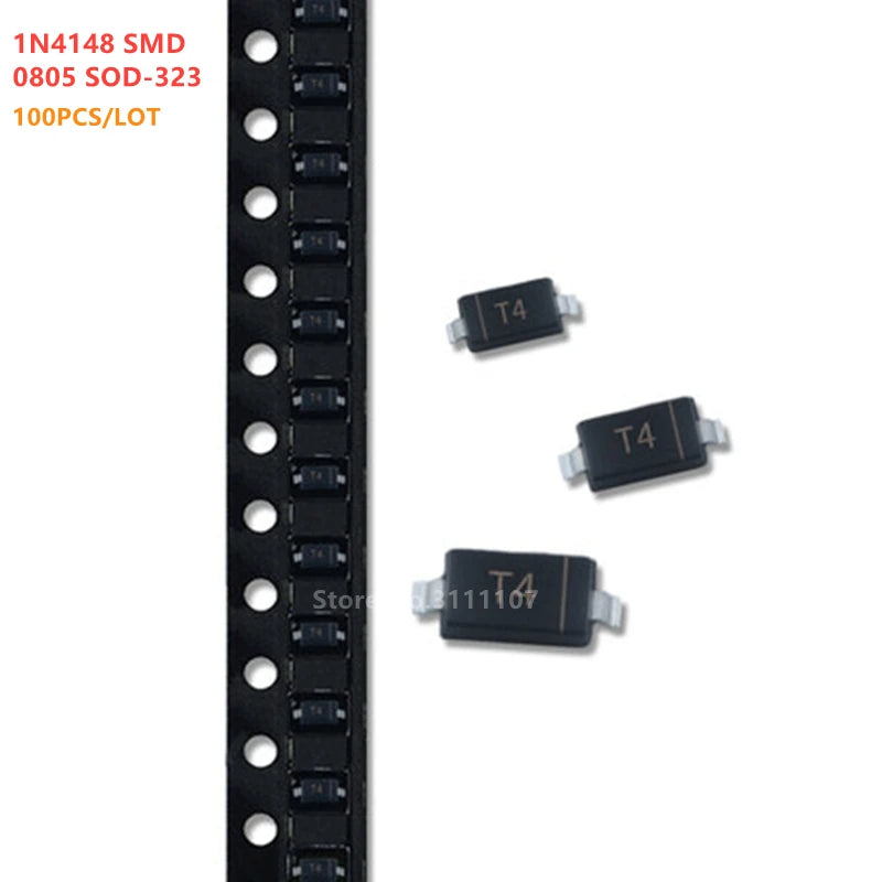 100PCS/Lot 1N4148 SMD 0805 SOD-323 Switching Diode 1N4148WS IN4148 T4