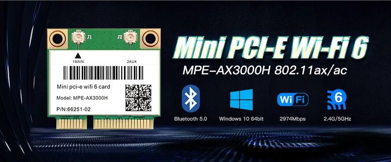 1200Mbps Dual Band 802.11AC  for Intel7260 7260AC 7260HMW 2.4/5GHZ 867M Wifi Bluetooth 4.0 Mini PCIe Wireless Network Wlan Card