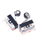 10 PCS Small Limit Microswitch Car Switch with Scroll Wheel Microswitch Curved Foot Arc Handle Microswitch Mouse Switch