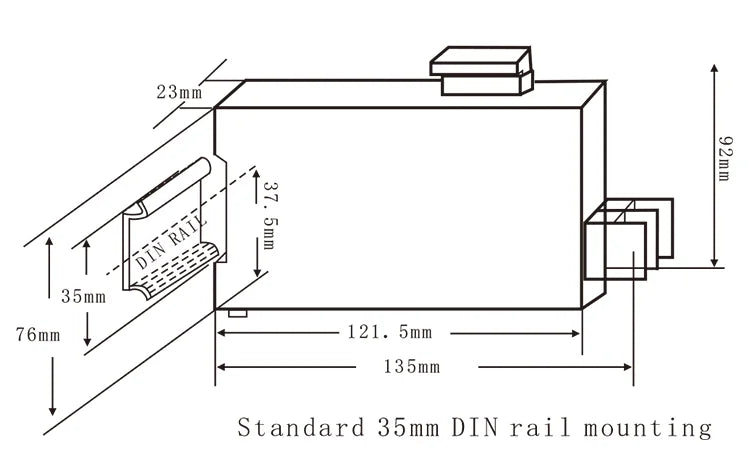 AC 0-1A 2A 5A 10A Current Transmitter 4-20mA 0-5V RS485  Output AC Current Transducer