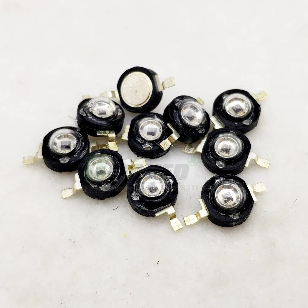 3W Infrared High Power Led Chips IR 850nm 940nm with Lens 60/120 Angle LEDs Camera Security Light Monitor CCTV Led Light Beads