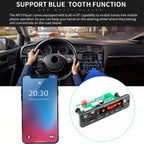 Bluetooth 5.0 MP3 Decoder Board 2*20W 40W Amplifier Audio Player 12V DIY MP3 Player Car FM Radio Module TF USB Mic Record Call