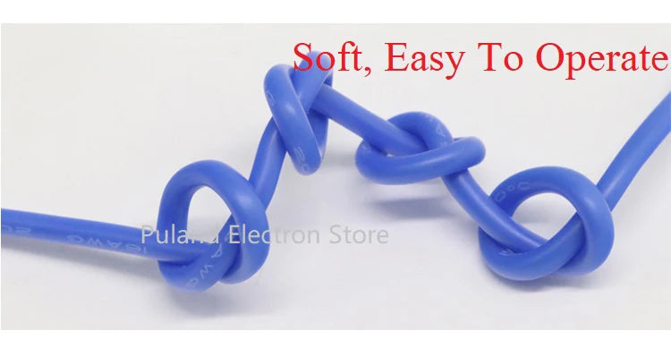1M/5M Heat-resistant Cable 30 28 26 24 22 20 18 16 15 14 13 12 10 AWG Ultra Soft Silicone Wire High Temperature Flexible Copper