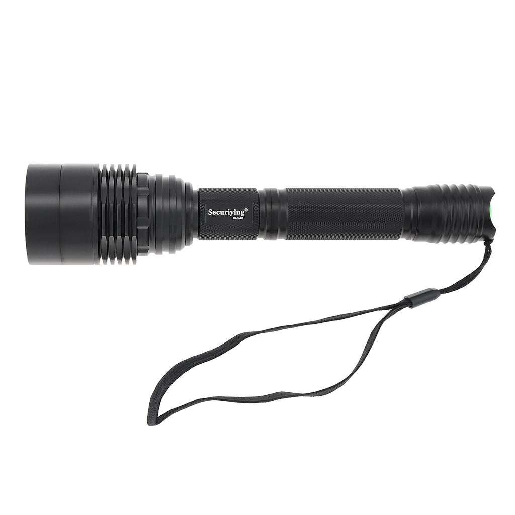 SecurityIng  Infrared Flashlight  IR 850nm 940nm T50 LED Zoomable Hunting Light Torch Long Range 18650 for Night Vision Device
