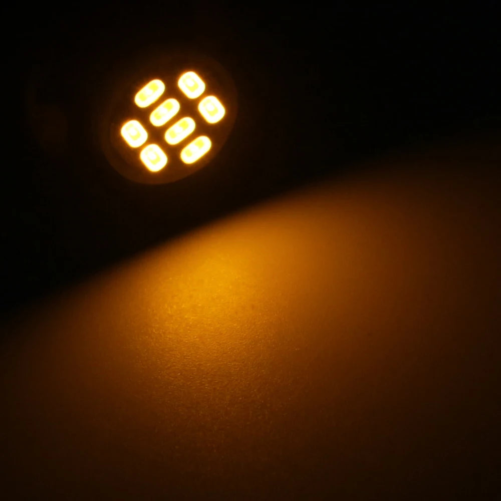 10Pcs AC/DC 6V 6.3V Led Bulb Arcade Pinball Car Light T10 W5W 555 192 168 194 1206 8 SMD LED White Blue Red Green Amber Pink