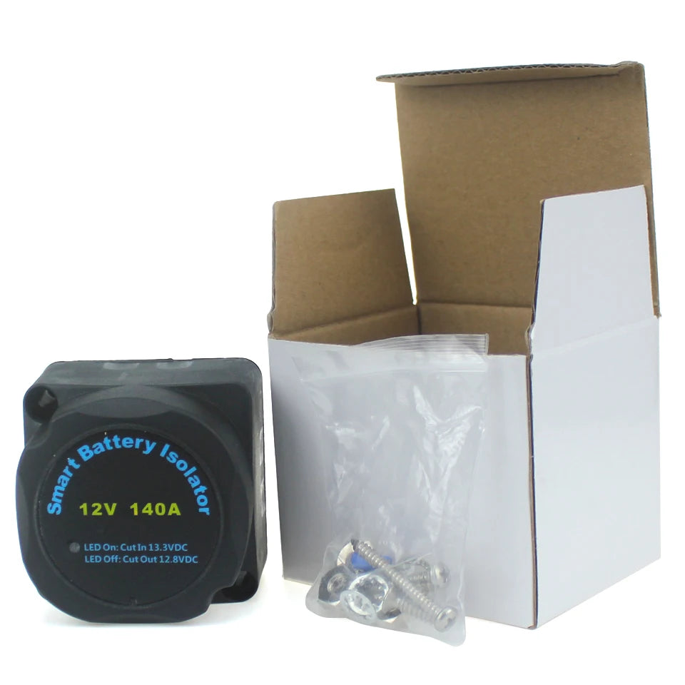 12V 140A Voltage Sensitive Split Charge Relay VSR For Camper Car Smart Battery Isolator Charge 2 Battery Bank Auto Parts