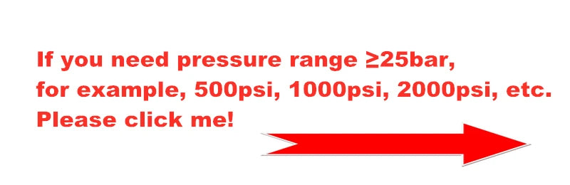 pressure sensor transducer transmitter for water oil fuel gas air 1/8NPT DC 5V ceramic sensor stainless steel 5-300psi optional