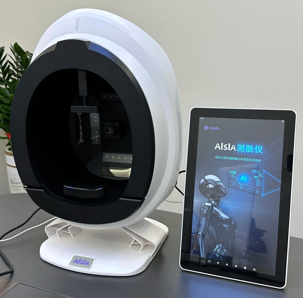 New 3D Facial Skin Analyzer Machine 15.6 inch Skin Analyzer Facial Machine 8 Light Spectrum Skin Analysis Scanner