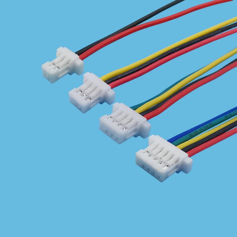 20Pcs JST SH1.0 1.0mm Pitch 2P 3P 4P 5P 6P 7P 8 Pin Female to Female Double Head Cable Wire Connector Length 10cm 28AWG