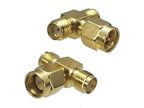 1pcs Connector Adapter SMA RP-SMA to SMA RPSMA Male Plug & Female Jack Straight & Right angle RF Coaxial Converter New Brass